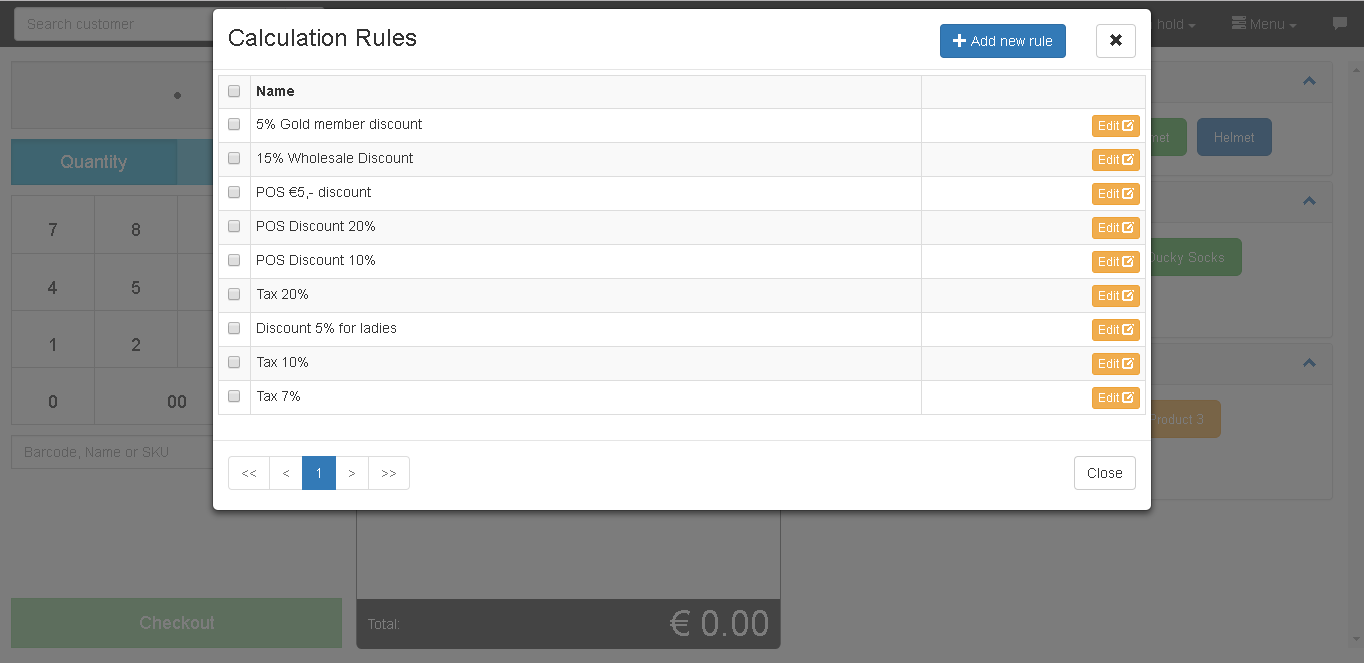 Calculation Rules